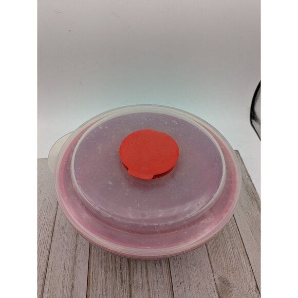 Vintage Pampered Chef Corn Popper Microwave Popcorn Popper Rubber Collapsible - Picture 2 of 7